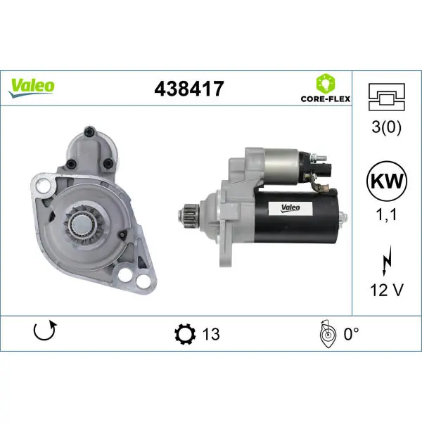 Startér VALEO 438417 Levný