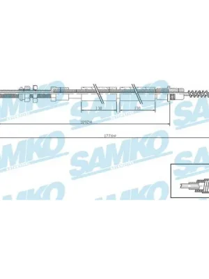 Akce Tažné lanko, parkovací brzda SAMKO C1311B
