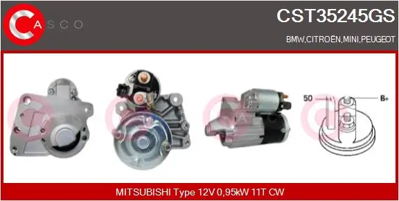 Startér CASCO CST35245GS Koupit Online