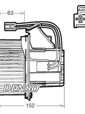 vnitřní ventilátor DENSO DEA17018 Horká Nabídka