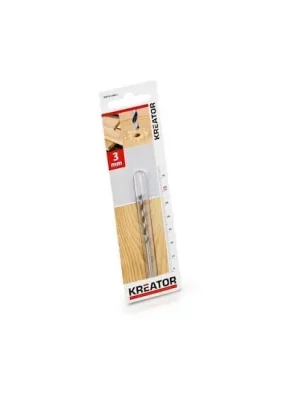 Vrták do dřeva 3x60 mm KREATOR Nejlepší Volba