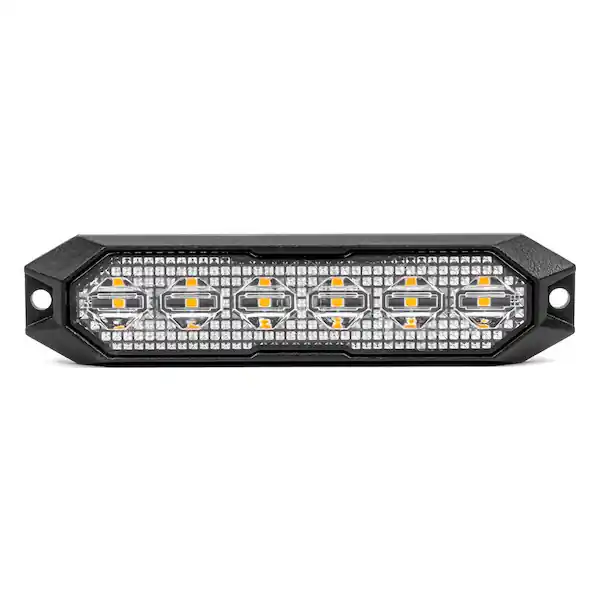 Výstražné osvětlení oranžové 6x3W LED R65 R10 12/24V IP6K9K AMIO-03930 Novinka