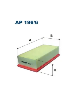 Objednat Nyní Vzduchový filtr FILTRON AP 196/6